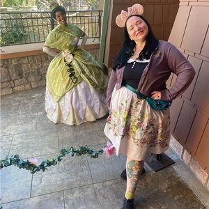 Her Universe retro aurora dress and sweater 2x